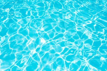Clean and bright water surface in swimming pool