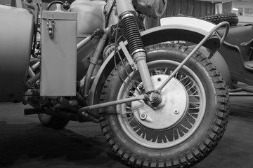 Obraz premium Front wheel motorcycle