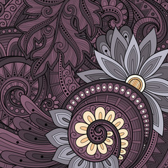 Vector Colored Floral Background