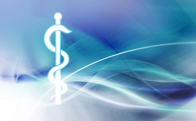 &auml;skulapstab zeichen hintergrund