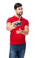 man with a camera