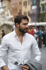 Fototapeta premium fashiom young man