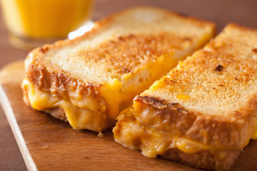 homemade grilled cheese sandwich for breakfast