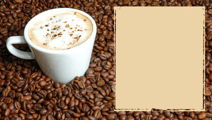 Taza de café capuchino