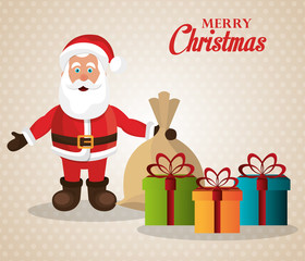 Merry christmas colorful card design