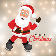 Merry christmas colorful card design