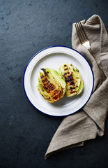 Grilled fennel on a plate
