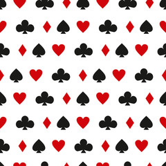 casino cards seamless background