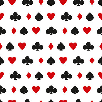 casino cards seamless background