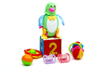 Obraz premium roly-poly on the white background