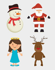 Merry christmas colorful card