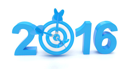2016 target 3d render illustration