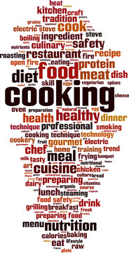 Cooking word cloud concept. Vector illustration