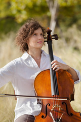 portrait of a cellist