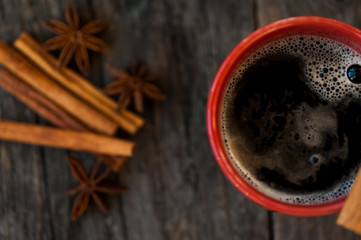 Obraz na płótnie Canvas Hot chocolate in a cup
