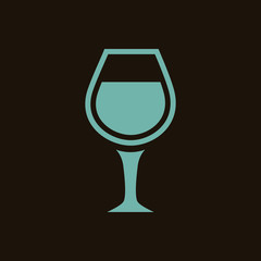 Glass of wine icon