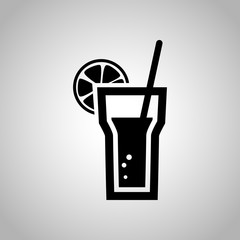 Glass of liquid icon