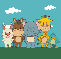 Obraz premium Pets and animals cartoons