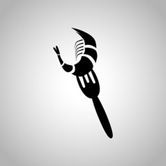 Shrimp on a fork icon