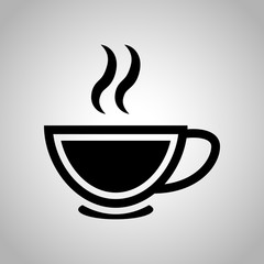Cup of warm liquid icon