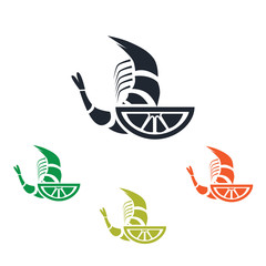 Shrimp with lemon icon
