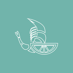Shrimp with lemon icon