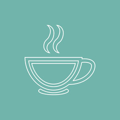 Cup of warm liquid icon