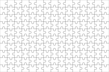 Jigsaw puzzle blank template 150 pieces