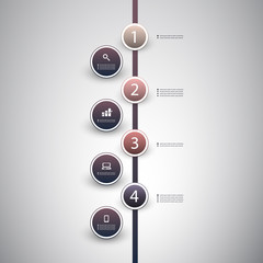 Infographic Concept - Flow Chart Design - Timeline