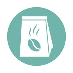 Package of coffee icon