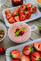 Strawberries - fresh strawberries, dessert