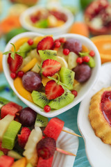 Fruit salad - diet, healthy breakfast