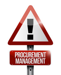 Procurement Management warning sign concept