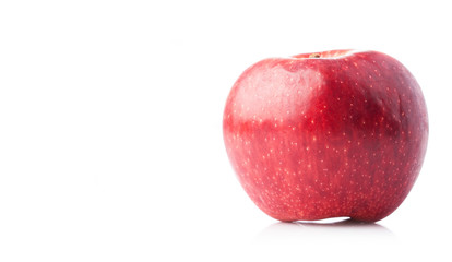 red apple isolated on a white background