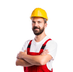 Young handsome worker