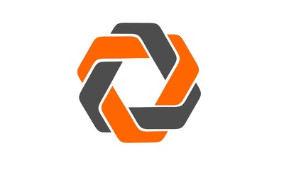 Elements of hexagons, pentagons, squares, triangles and combinations for connections logo, group, business