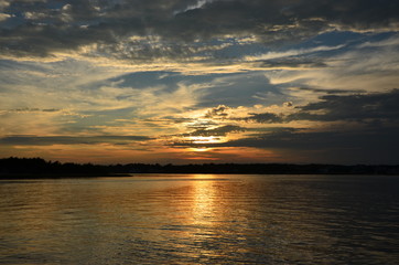 Fototapeta premium Golden sunset