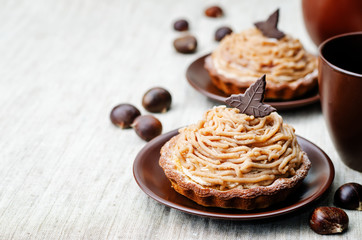 chestnut cake Mont Blanc