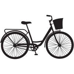 silhouette of a bike on a white background
