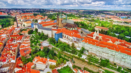 Naklejka premium Area Lesser Town of Prague, near the church Saint Vitus, Ventses