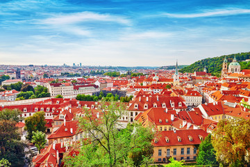 Naklejka premium Area Lesser Town of Prague, near the church Saint Vitus, Ventses