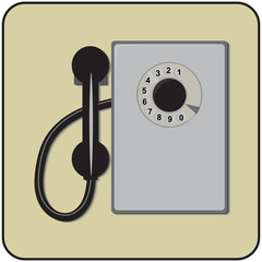 image of an old landline phone
