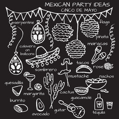 Mexican party ideas, cinco de mayo elements