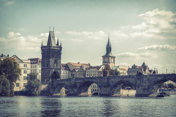 Charles Bridge in Prague, Czech Republic
