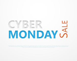 Cut out the paper lettering for black friday