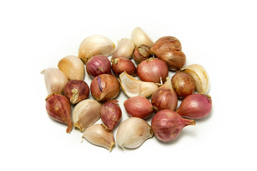Garlics and shallots