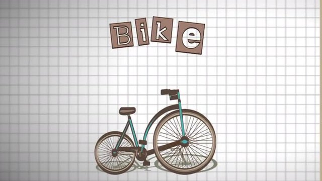 Bike design,  video animation