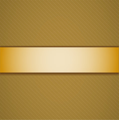 Background with golden ribbon.