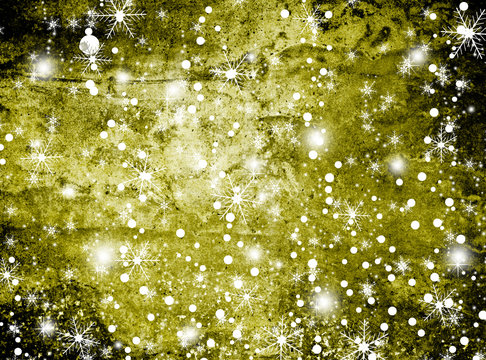 christmas background with snowflakes in winter © arybickii
