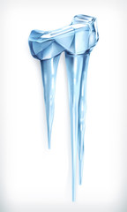 Icicles, vector icon